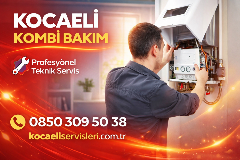 Kocaeli’de Ferroli kombi bakım işlemi yapan teknik servis personeli