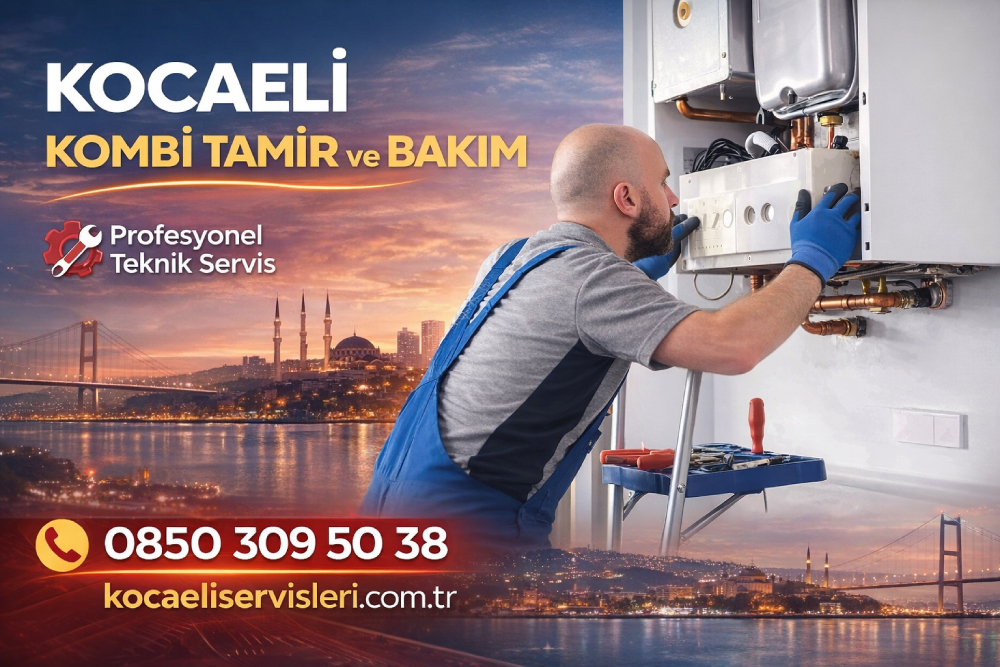 Kocaeli’de Ferroli kombi tamir ve bakım işlemi yapan teknik servis personeli